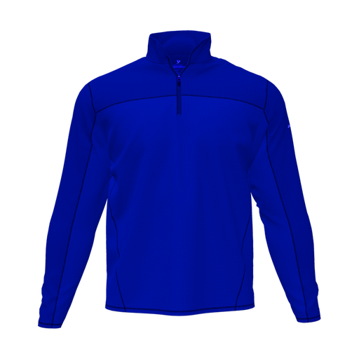 [CUS-DFW-QTRZ-PER-LSL-RYL-AS-LOGO3] Quarter Zip Pullover (Adult S, Royal, Logo 3)