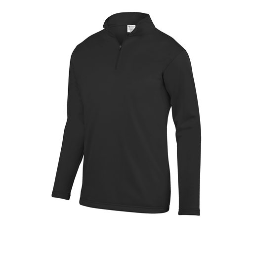 [FOLQFFBK-AS-LOGO1] Decker Men's FlexFleece 1/4 Zip (Adult S, Black, Logo 1)